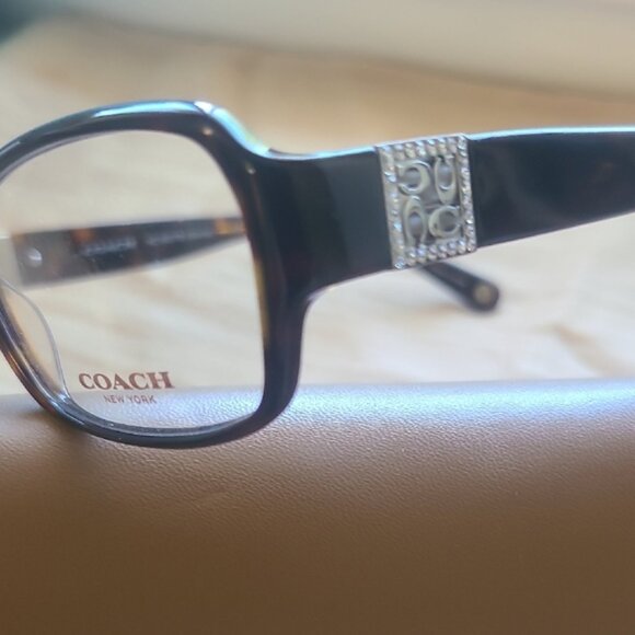 NEW & AUTHENTIC COACH EYEGLASSES MODEL 5001, SIZE 54-16-135, COLOR DARK-TORTOISE - Picture 2 of 3